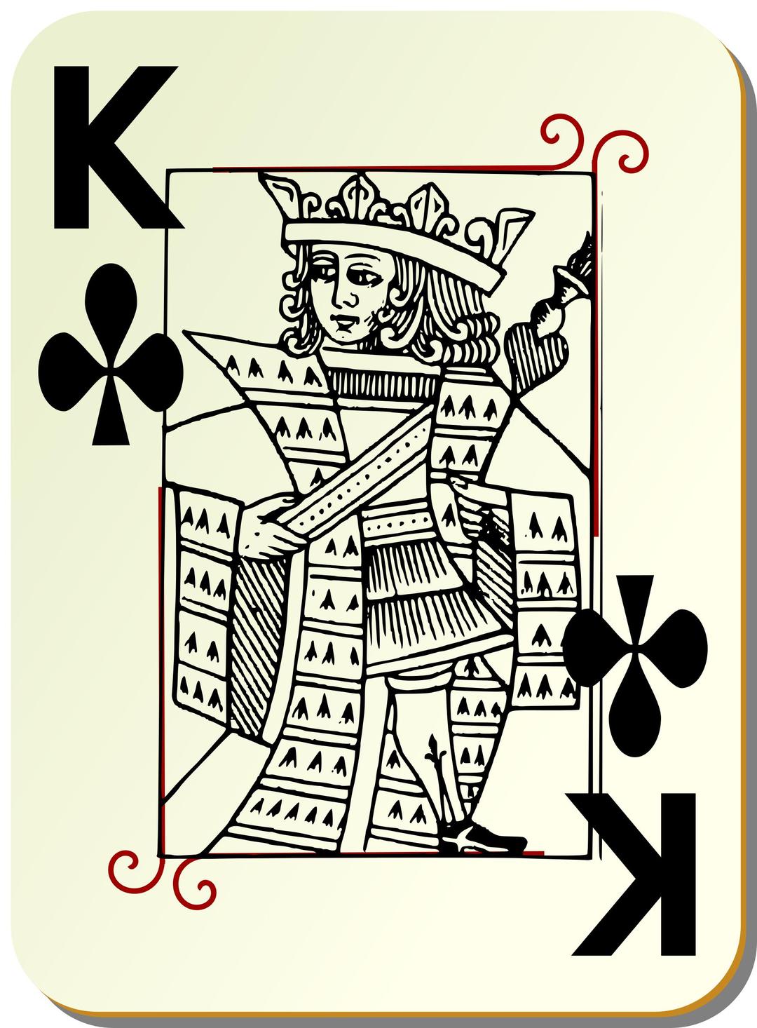 Guyenne deck: King of clubs png transparent