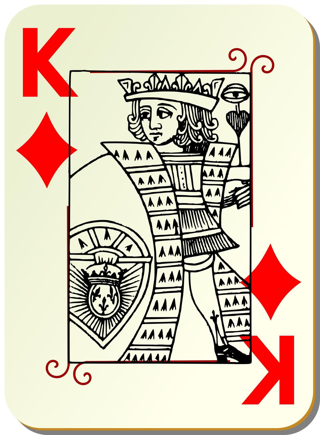 Guyenne deck: King of diamonds png transparent