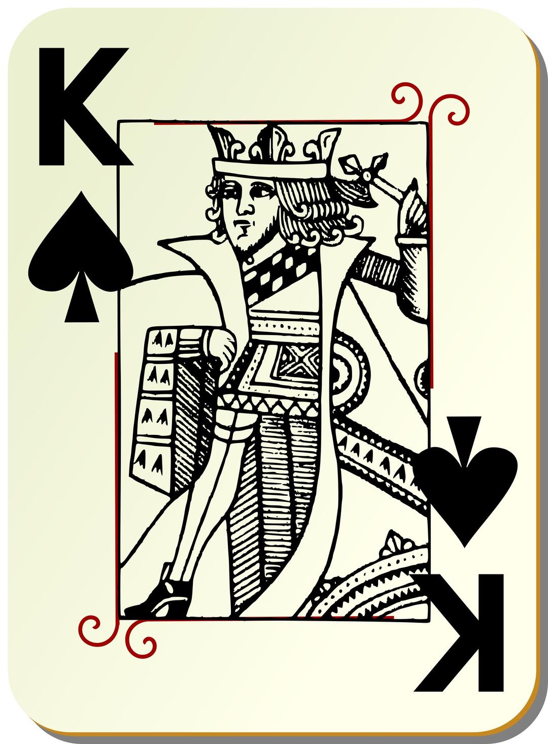 Guyenne deck: King of spades png transparent