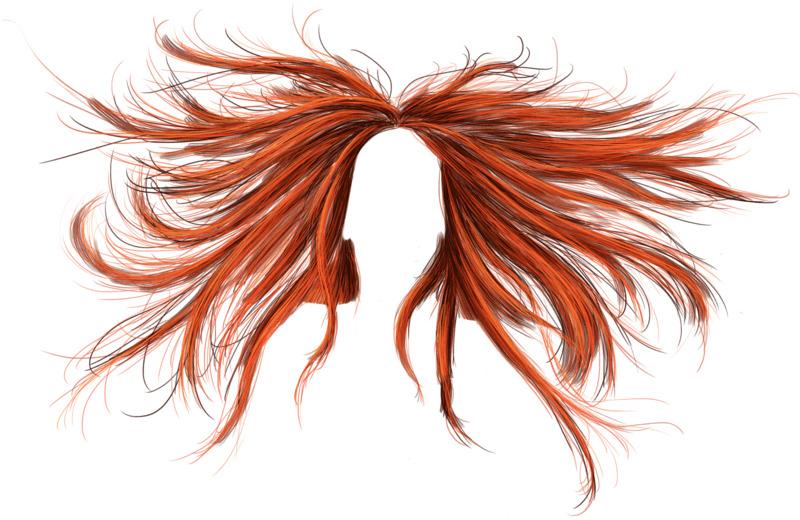 Hair Red png transparent