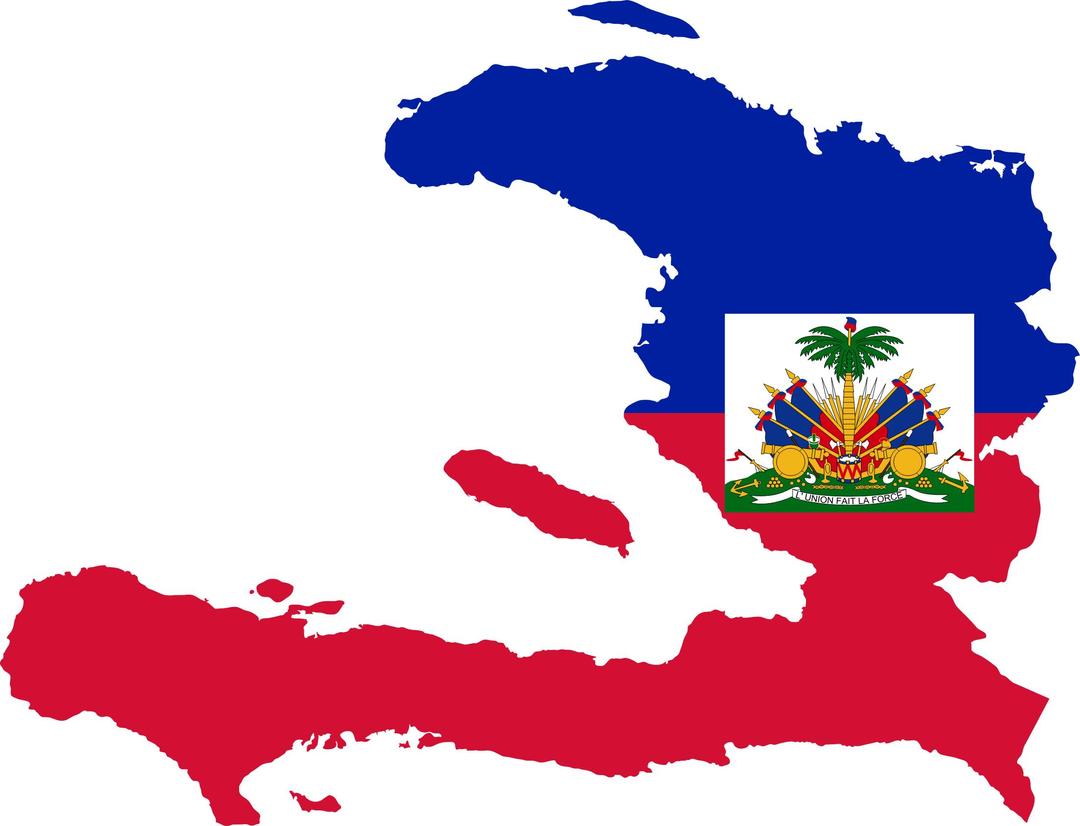 Haiti Map Flag png transparent