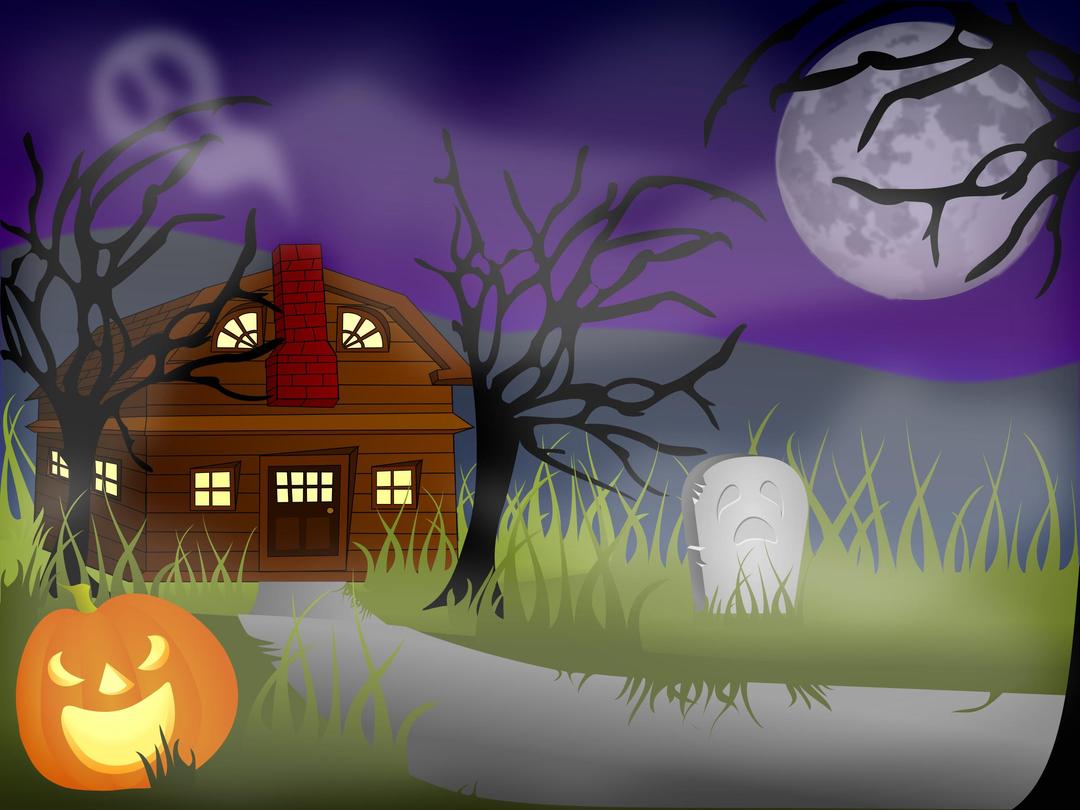 Halloween Haunted House Fog png transparent