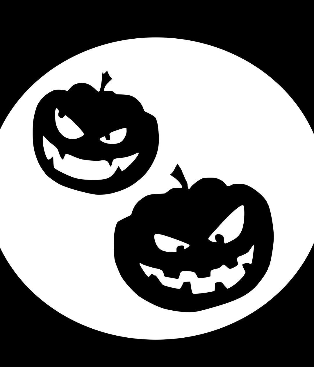 Halloween pumpkin faces png transparent