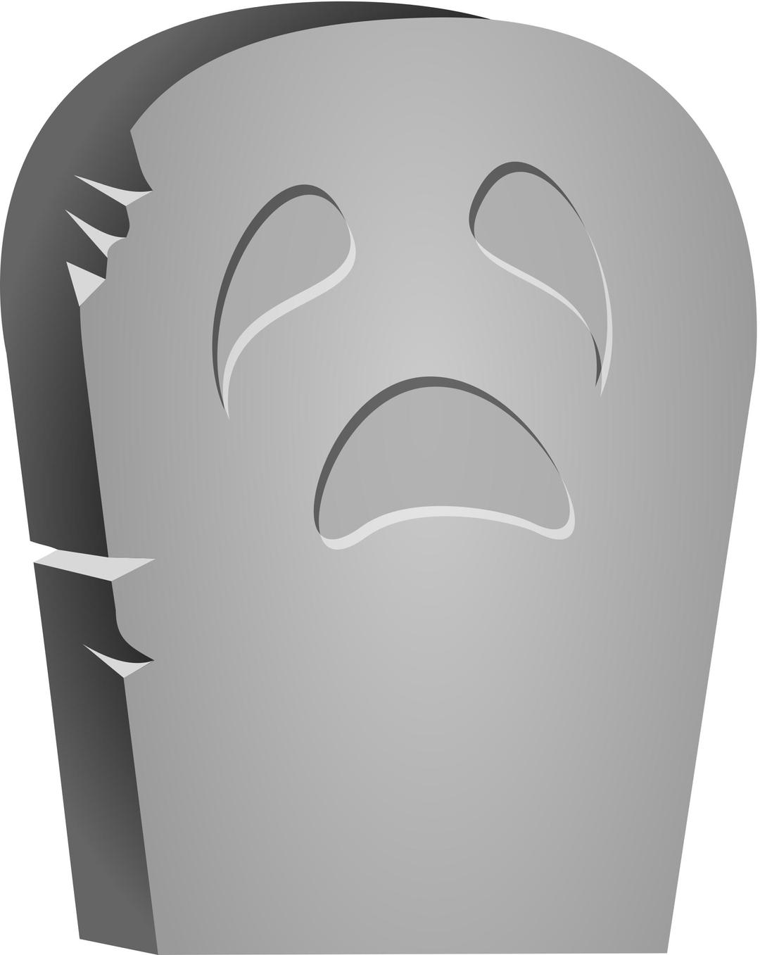 Halloween Tombstone Face png transparent