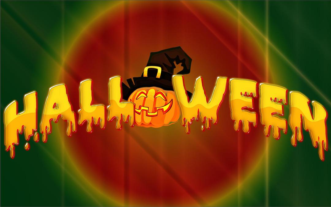 Halloween Typography With Background png transparent