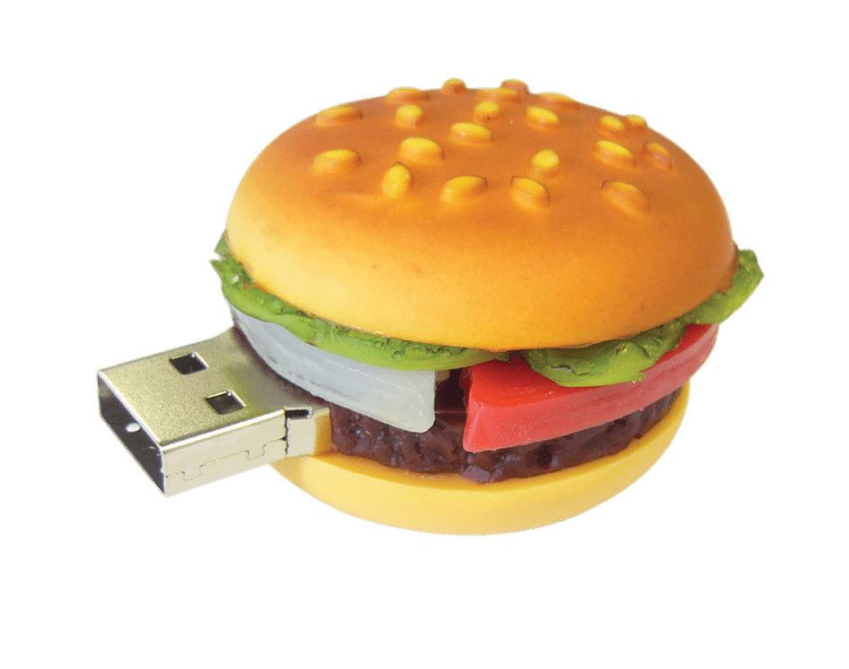 Hamburger USB Stick png transparent