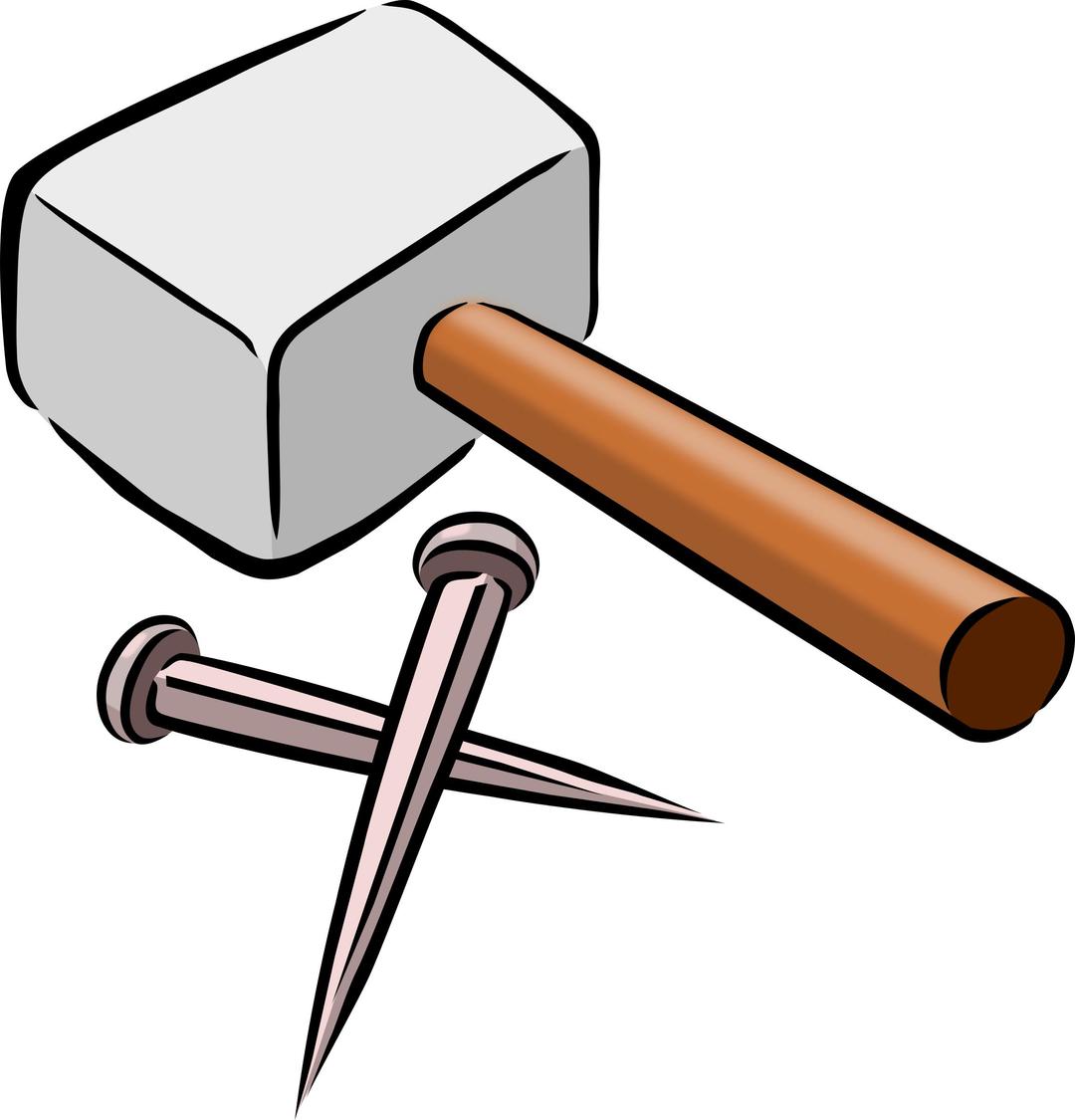 Hammer and Nails png transparent