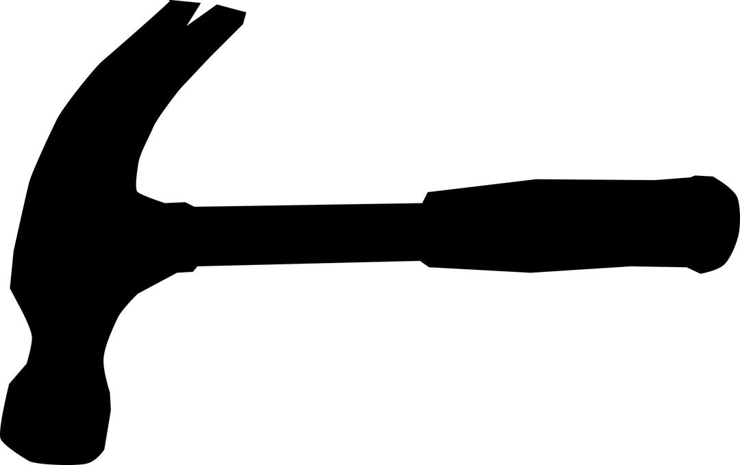 Hammer (Silhouette) png transparent