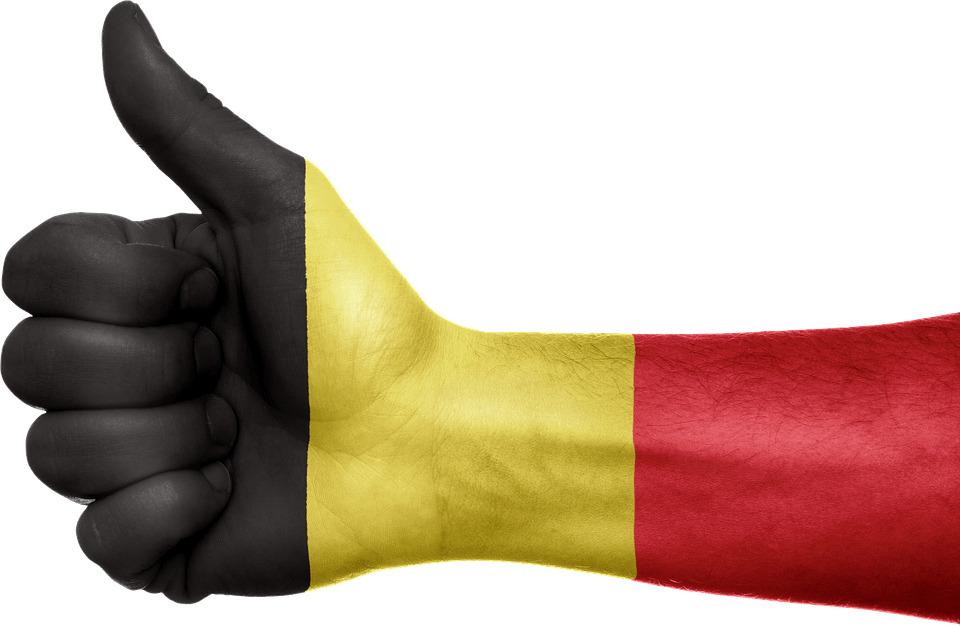 Hand Belgium Flag png transparent