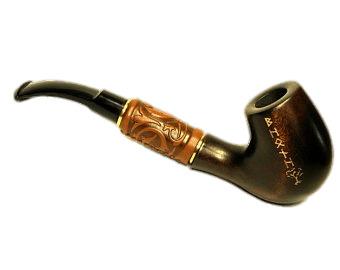 Hand Carved Tobacco Pipe png transparent