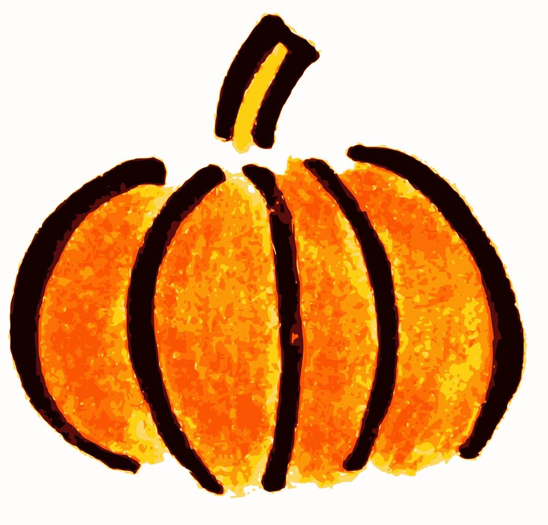 Hand drawn Pumpkin Clipart png transparent