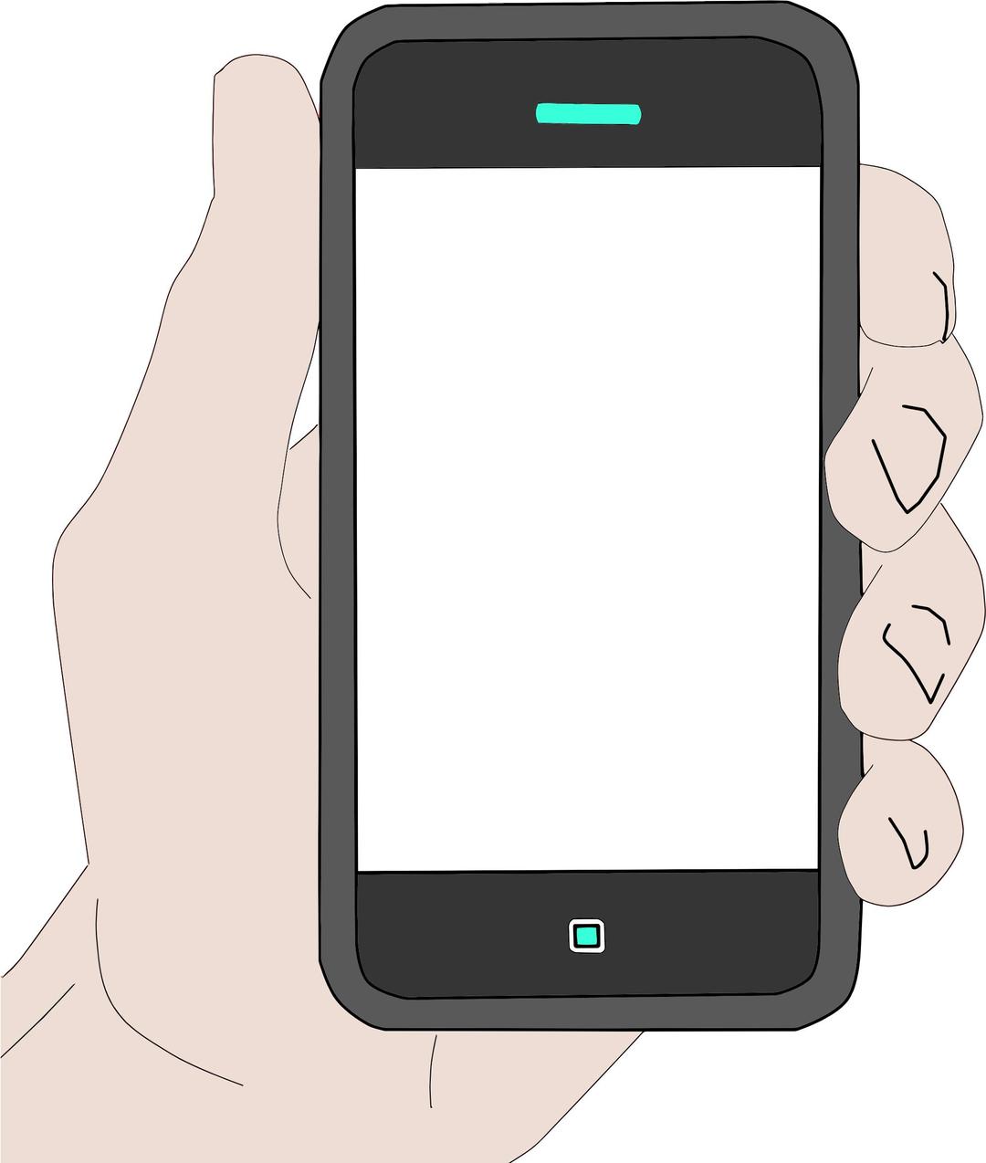 Hand Holding Cell Phone png transparent