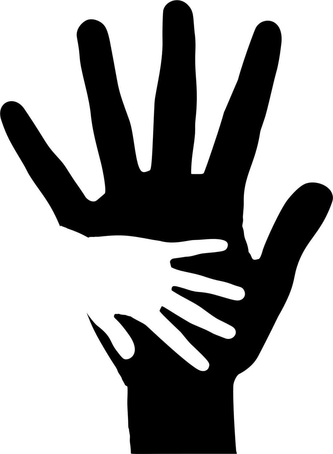 Hand in Hand png transparent