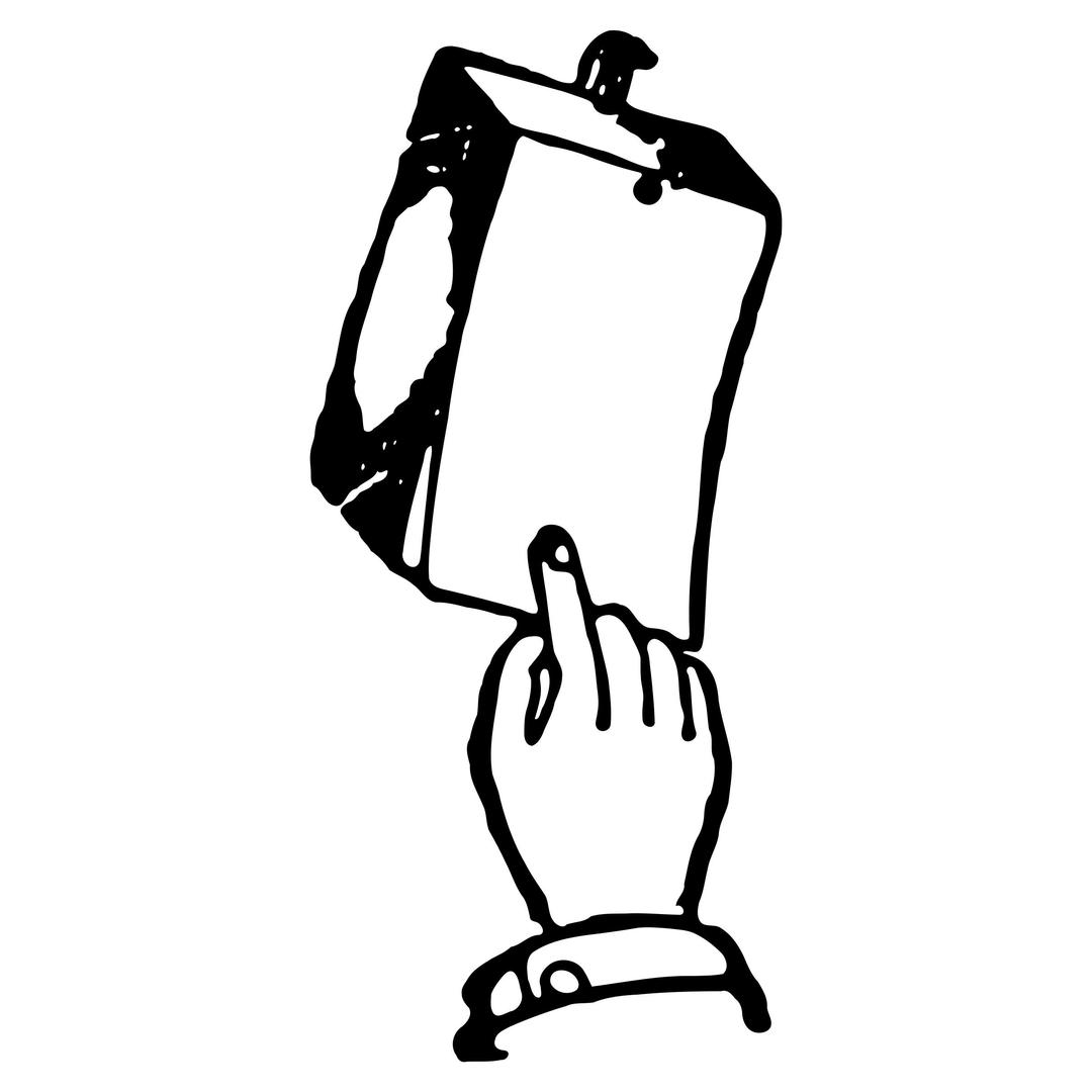 Hand Pointing Notepad png transparent