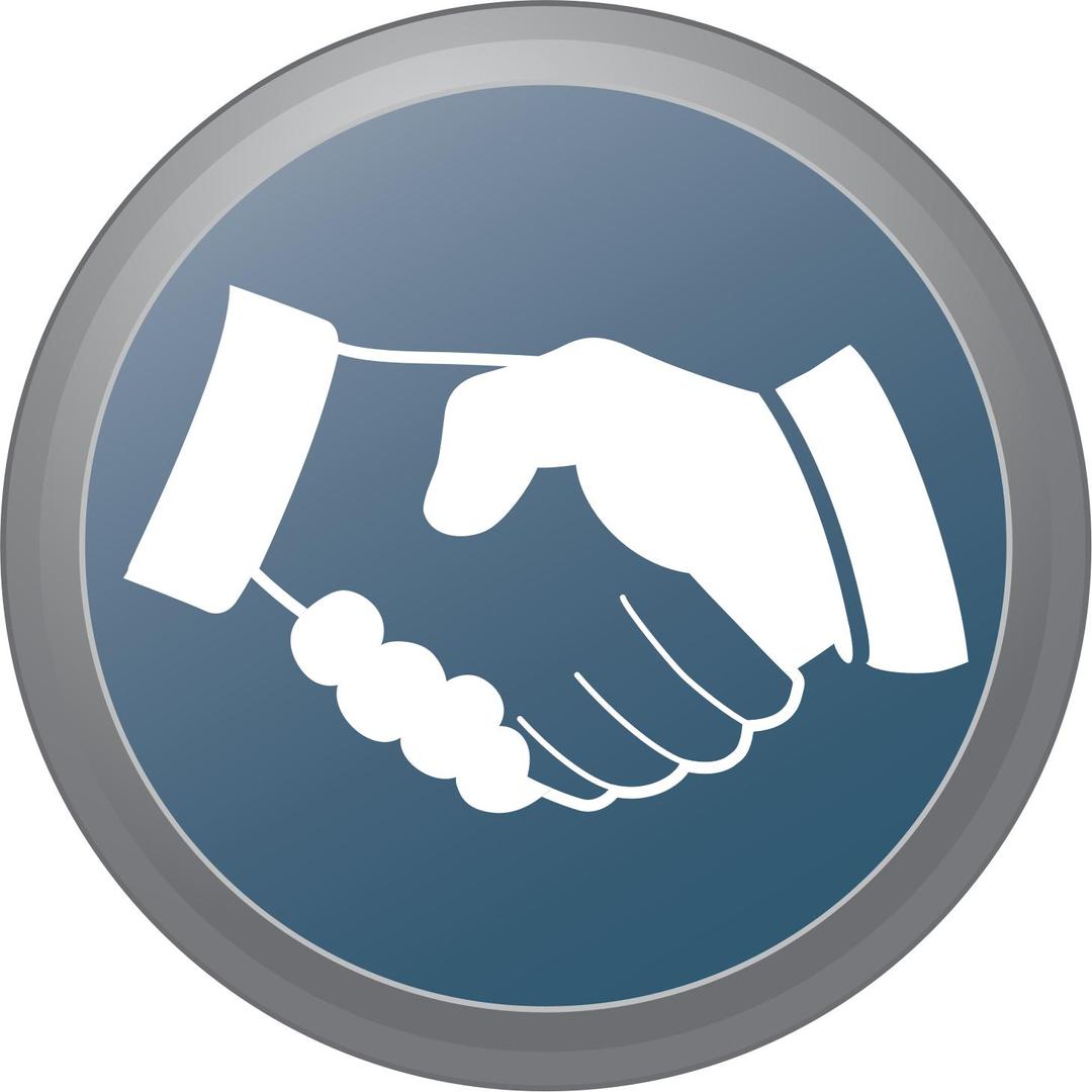 Hand Shake Button png transparent