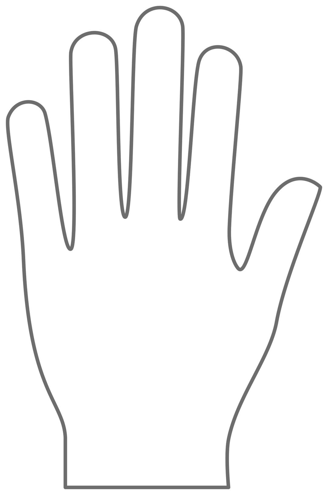 Hand shape II png transparent