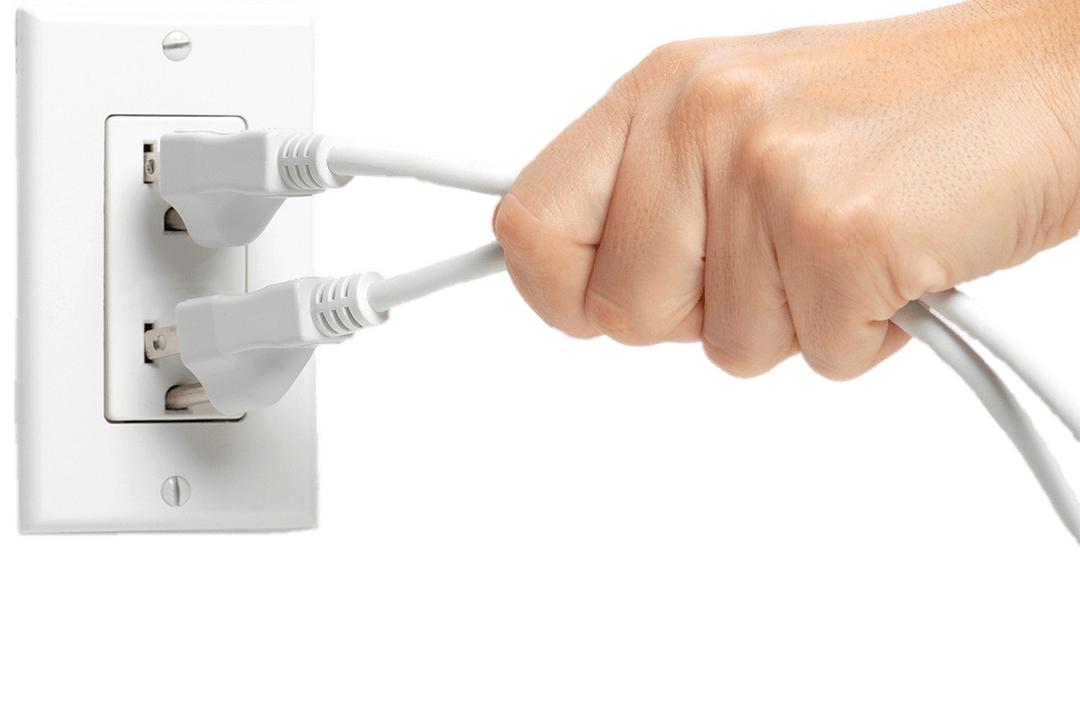 Hand Unplugging Plugs png transparent