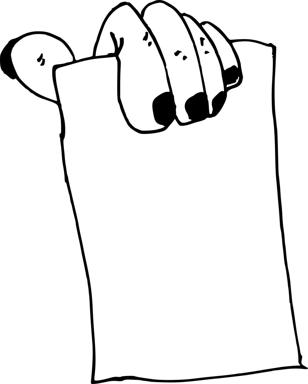Hand With Paper png transparent