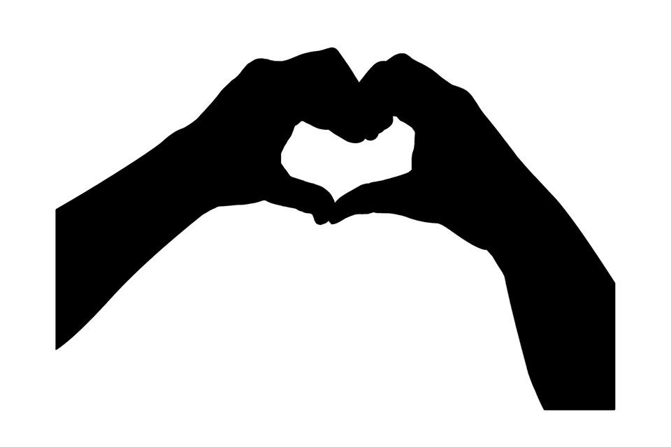 Hands Forming A Love Sign png transparent
