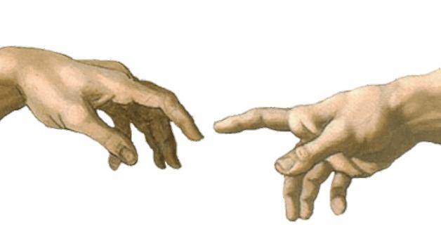 Hands God Sixtine Michelangelo png transparent
