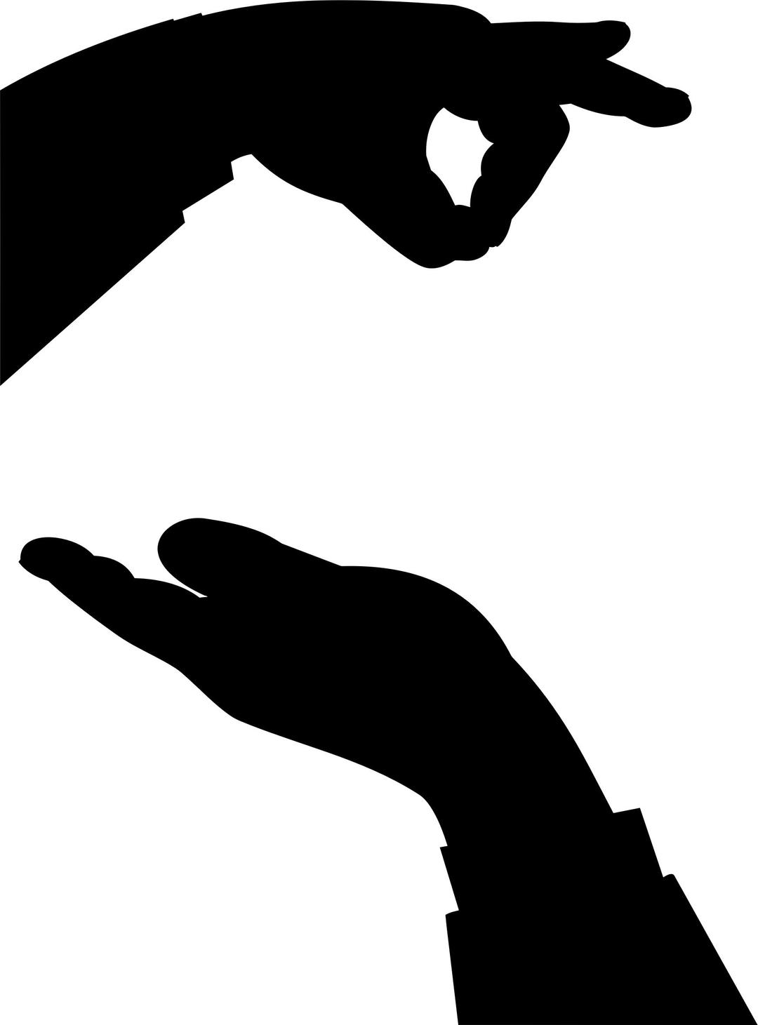 Hands Silhouette png transparent