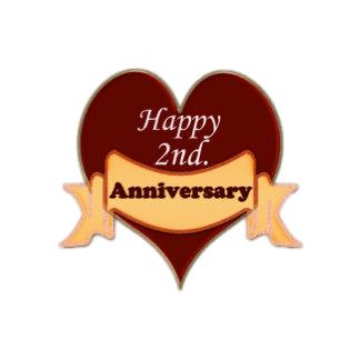 Happy 2nd Anniversary Heart png transparent