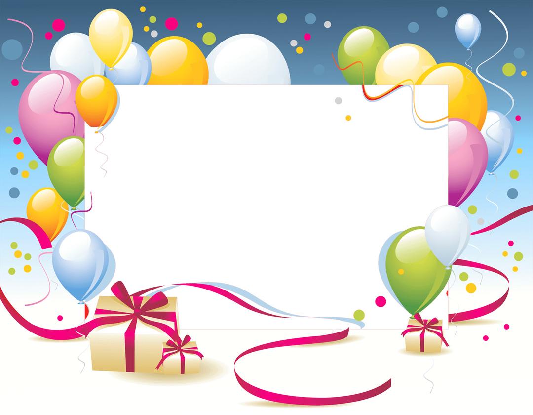 Happy Birthday Card Template png transparent