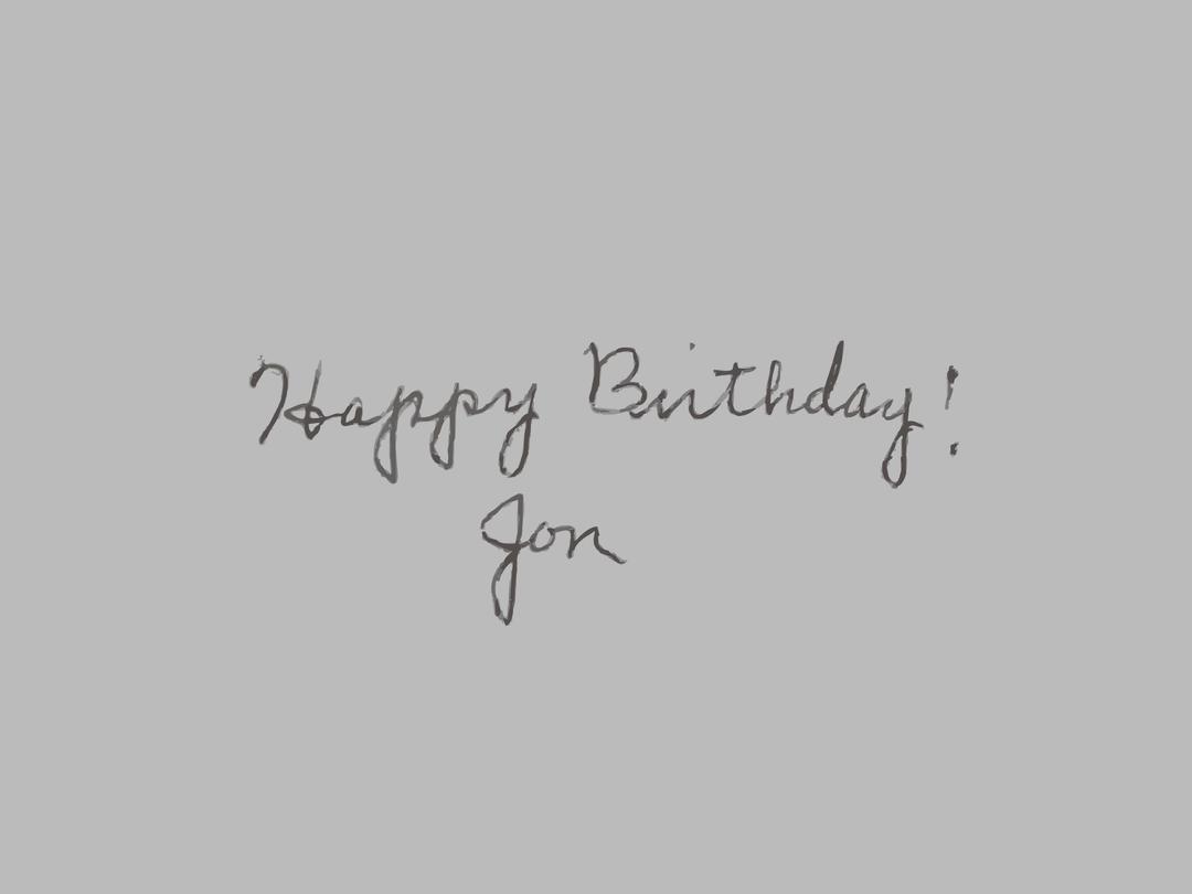 Happy Birthday Jon png transparent
