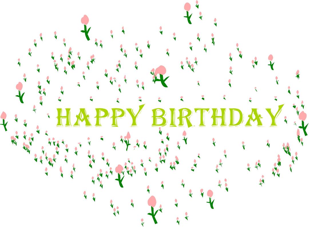 Happy Birthday Message png transparent