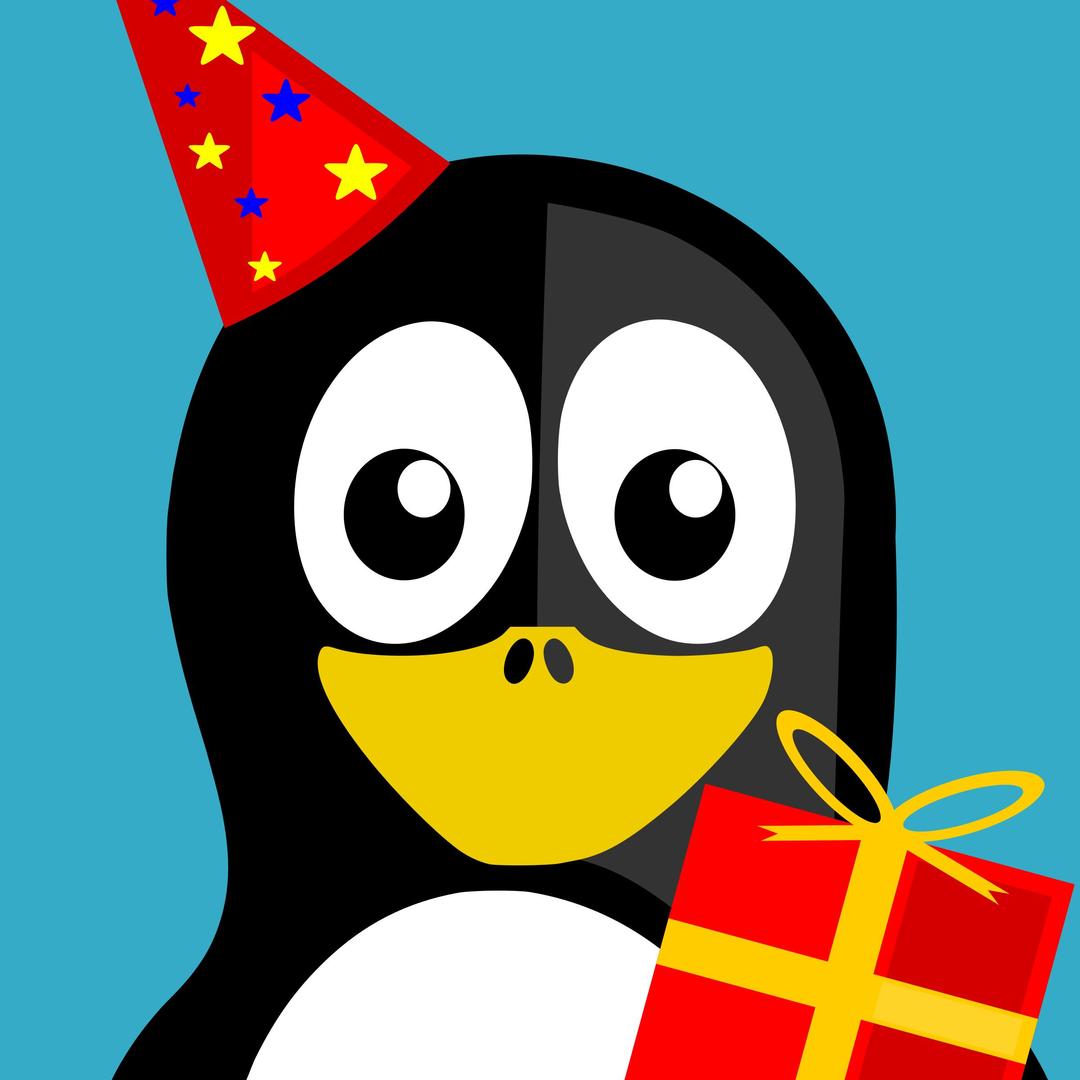 happy birthday penguin png transparent