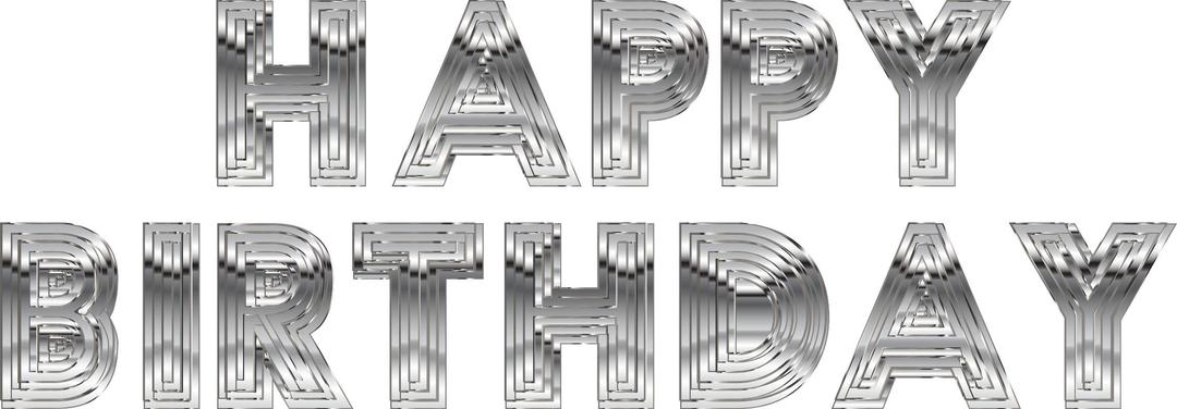 Happy Birthday Typography 9 png transparent