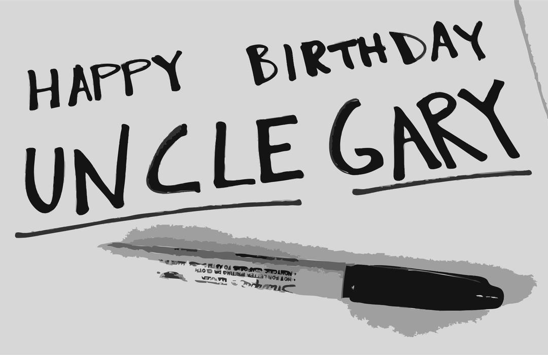 Happy birthday uncle gary png transparent