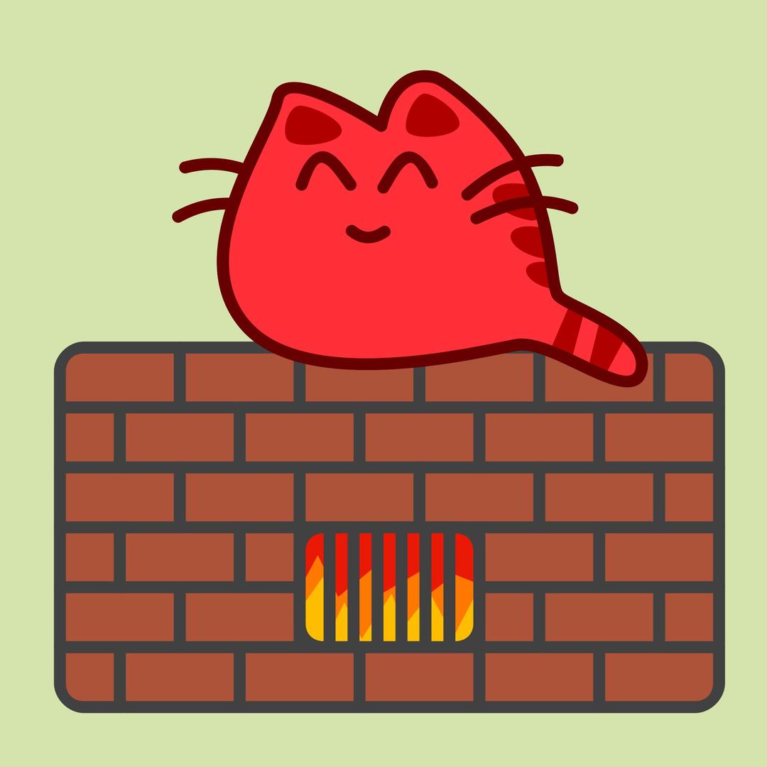 Happy Cat on Warm Oven png transparent