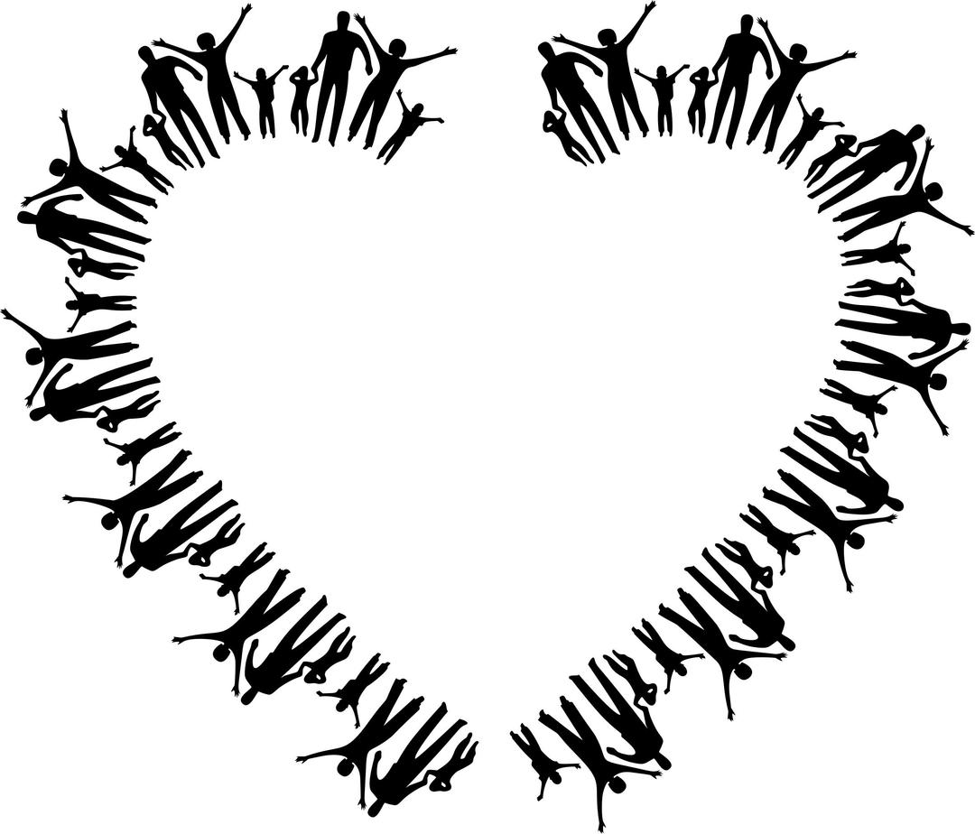 Happy Family Heart png transparent