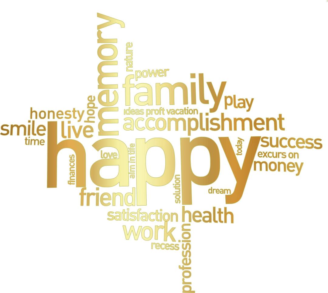 Happy Family Word Cluster remix  png transparent