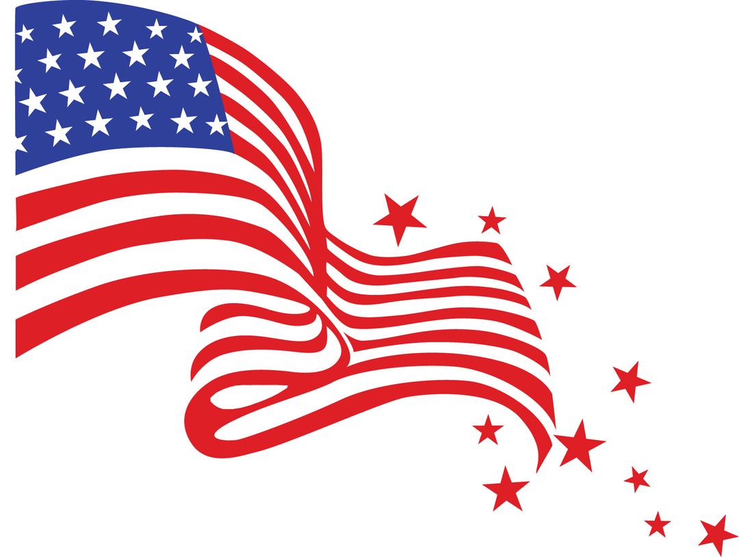 Happy Fourth Of July Flag png transparent