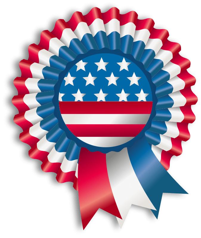 Happy Fourth Of July Ribbon png transparent