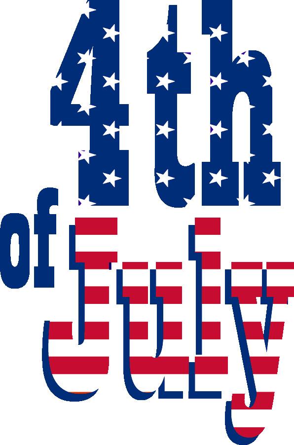 Happy Fourth Of July Text png transparent