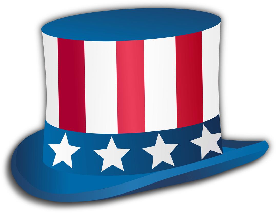 Happy Fourth Of July Top Hat png transparent