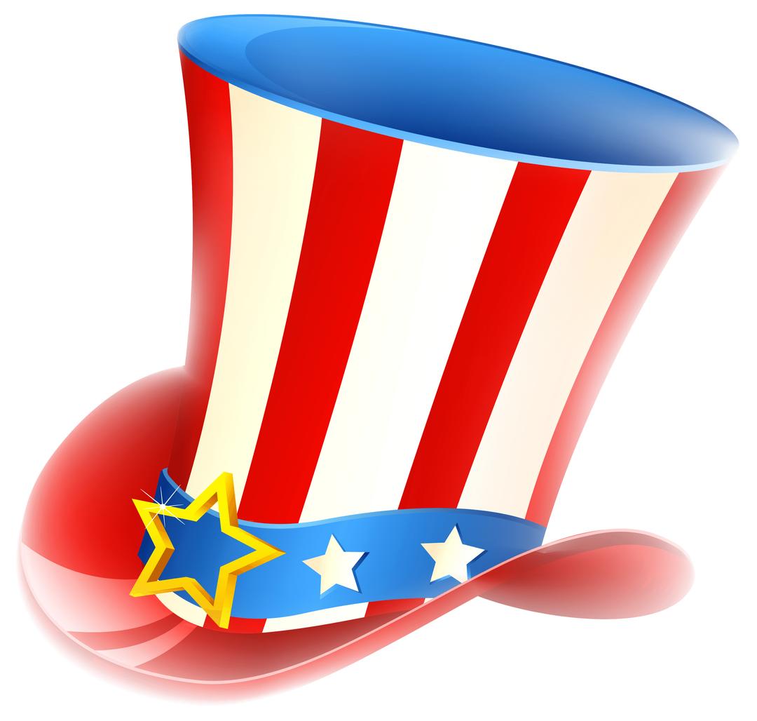 Happy Fourth Of July Uncle Sam Tophat png transparent