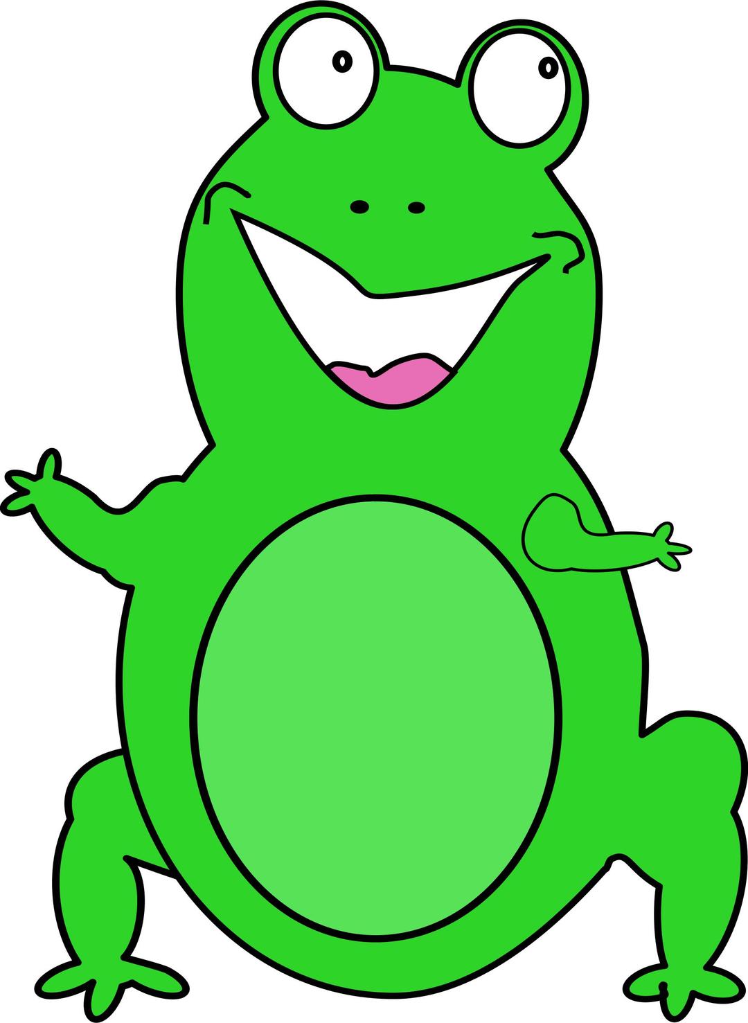 happy frog png transparent