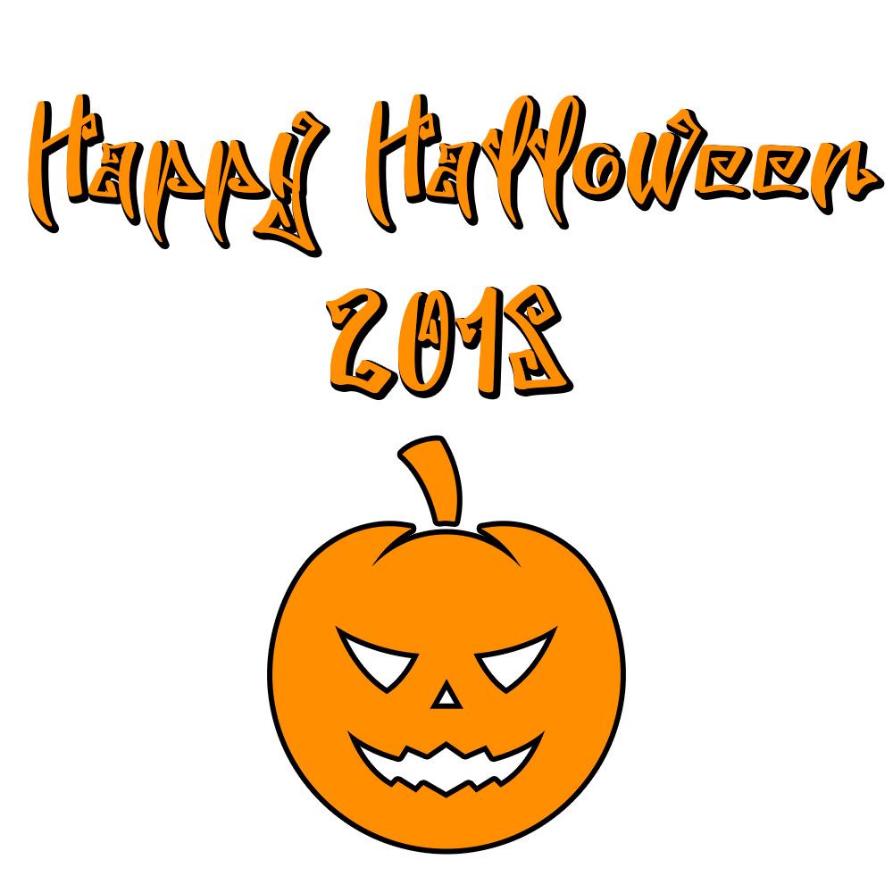 Happy Halloween 2018 Scary Font Round Pumpkin png transparent