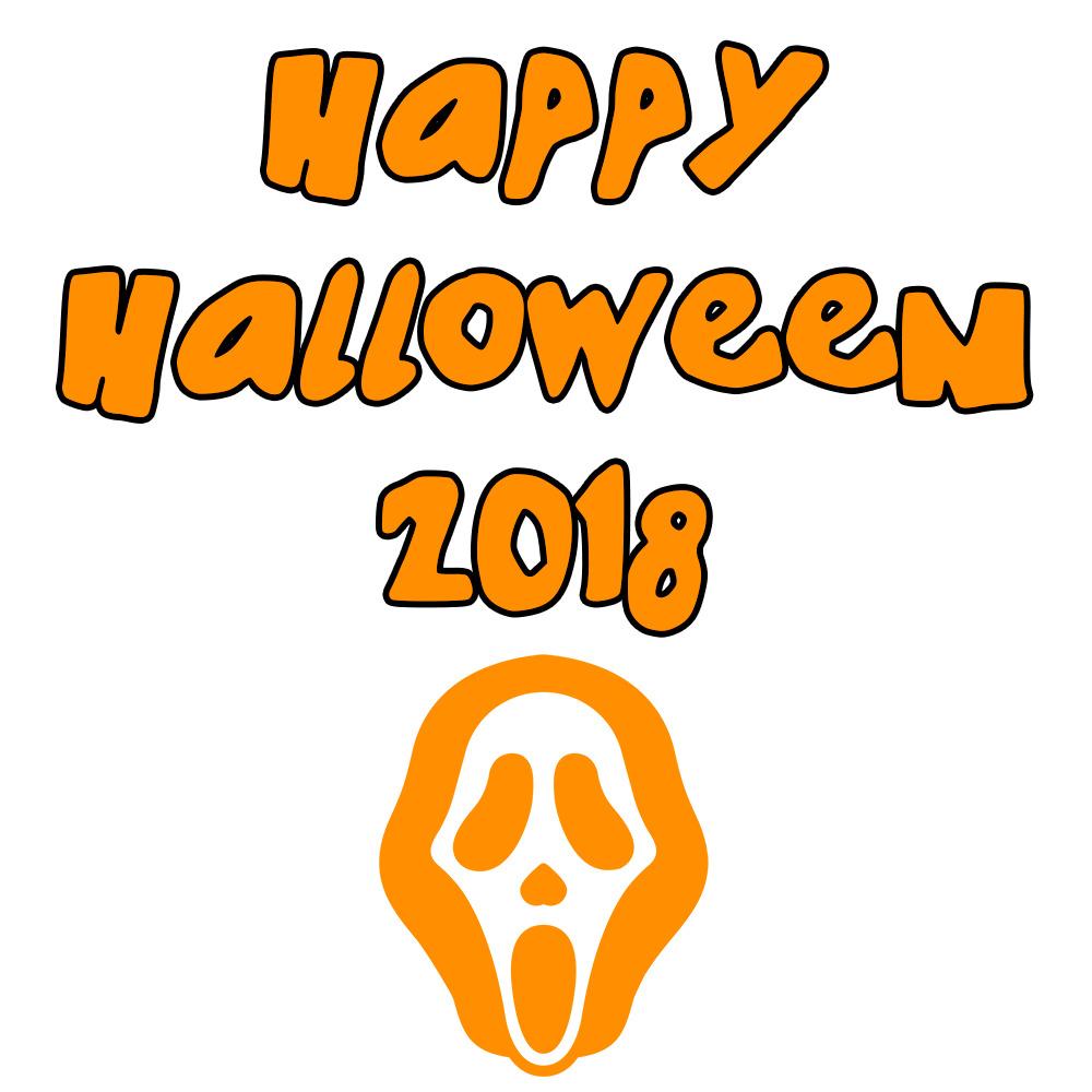 Happy Halloween 2018 Scary Mask png transparent