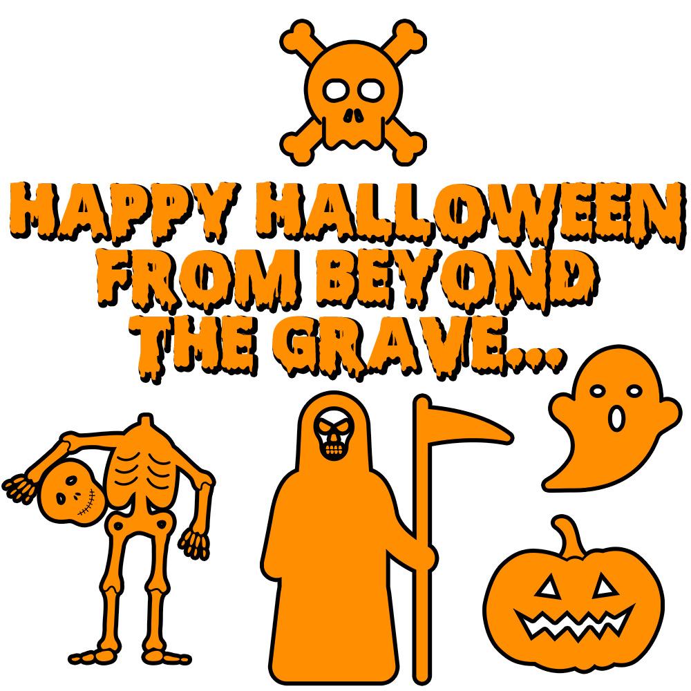 Happy Halloween From Beyond the Grave V2 png transparent