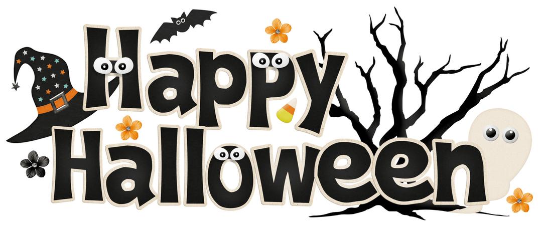 Happy Halloween Funny Banner png transparent