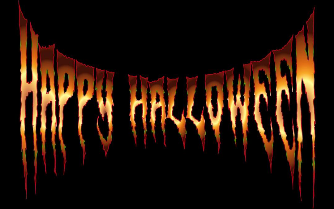 Happy Halloween Typography 5 png transparent