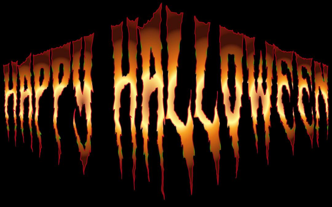 Happy Halloween Typography 6 png transparent