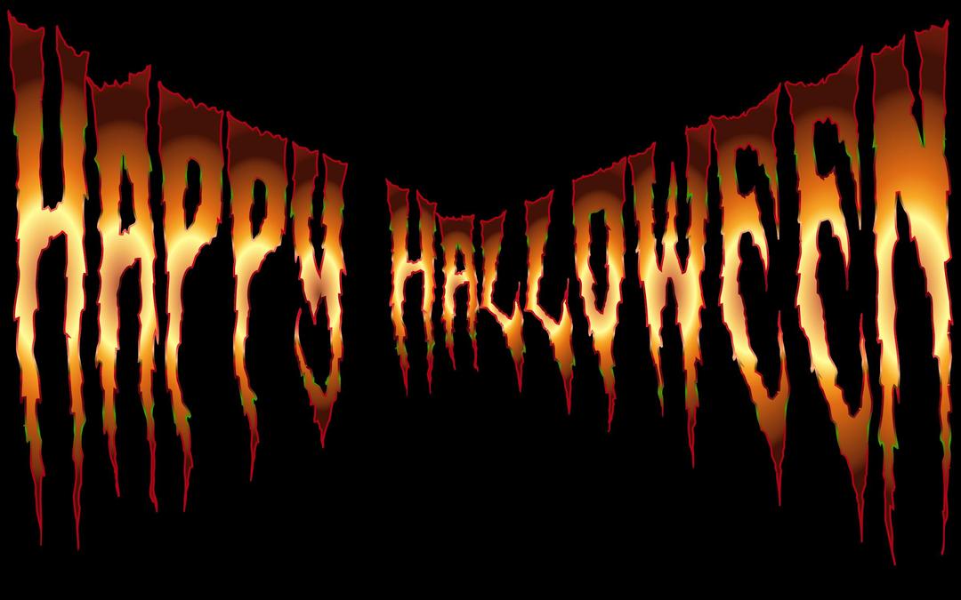 Happy Halloween Typography 7 png transparent