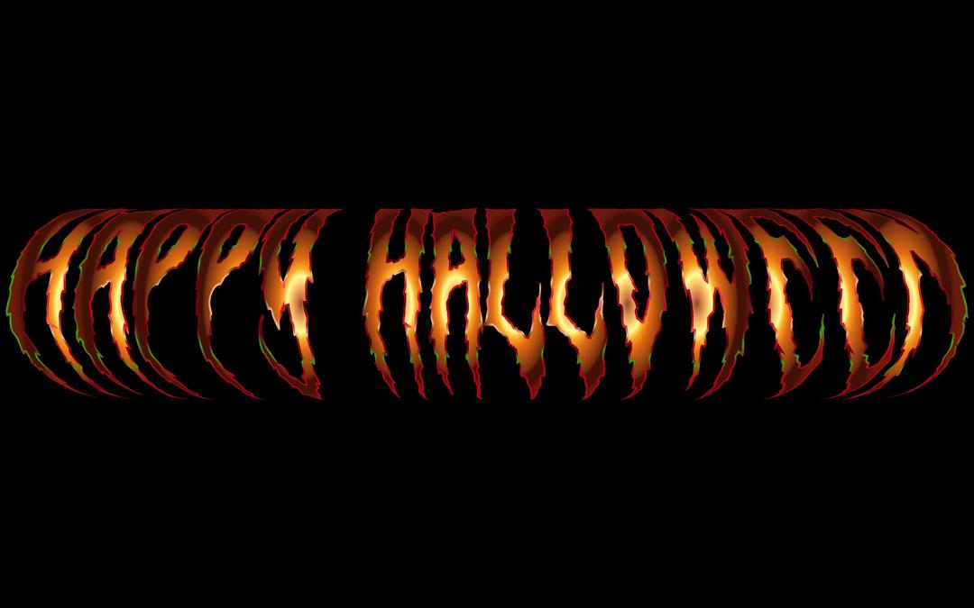 Happy Halloween Typography 9 png transparent