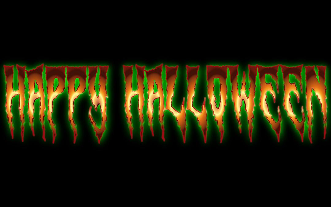 Happy Halloween Typography Enhanced 3 png transparent